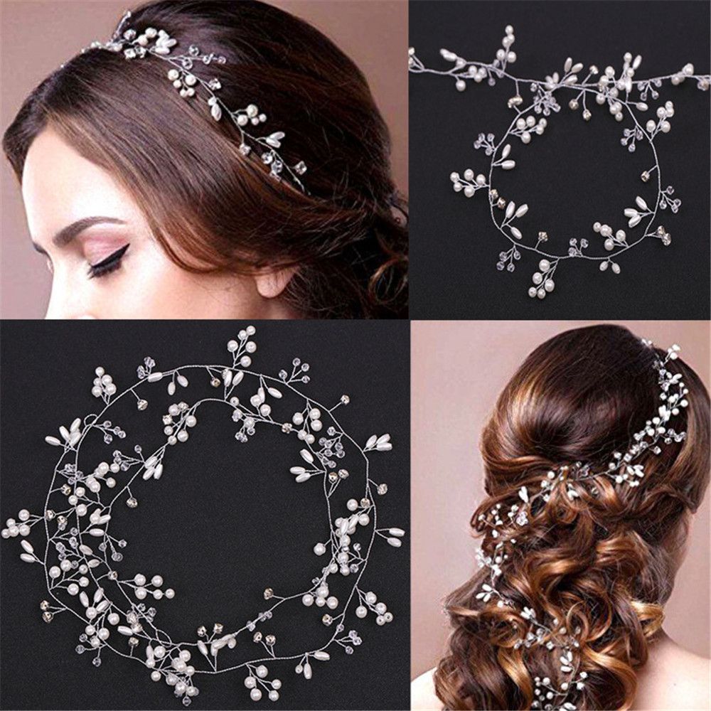 Wedding Supply Store - Parti Saç Takısı Uzun Zincirli Başlık
