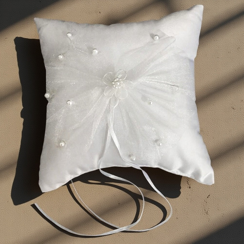 Ring Bearer Pillow - Yüzük Yastığı Düğün Gelinlik Yumuşak Çiçek