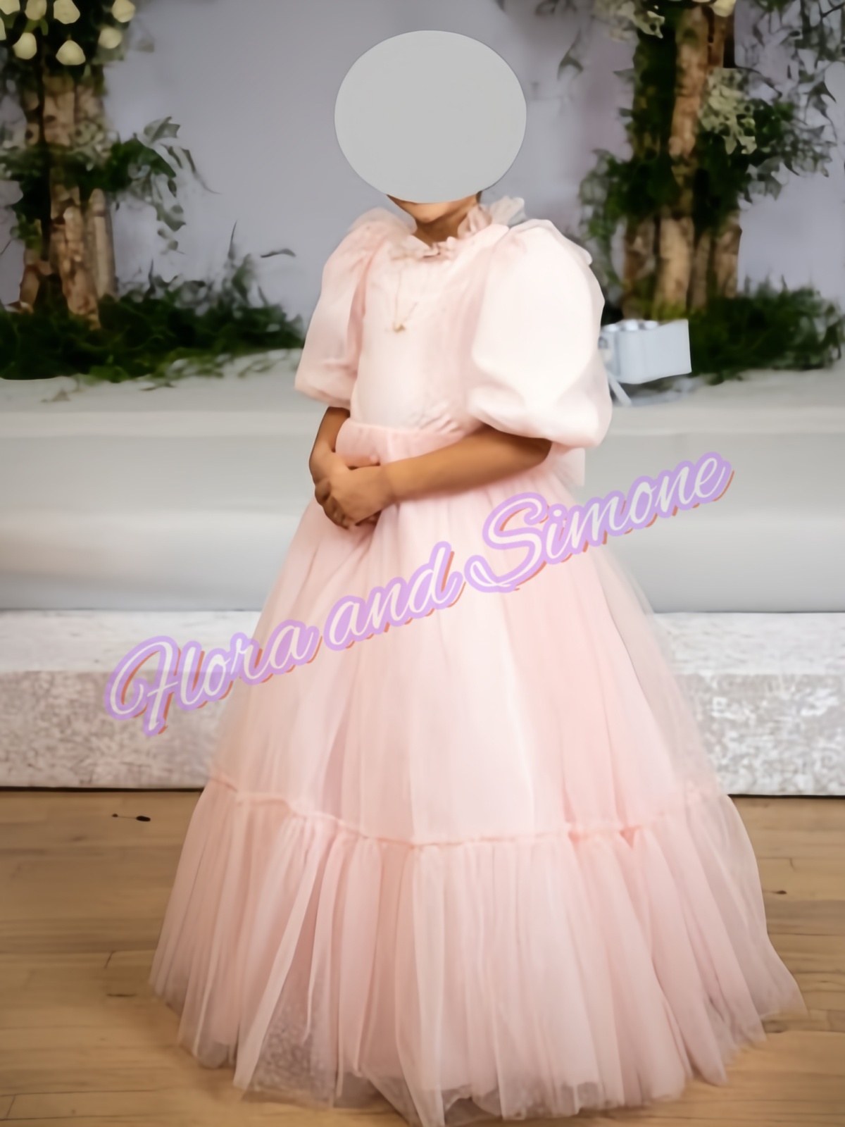 Bridal Sash Ribbon - Yay Pembe Yarım Kollu Dantel Şifon