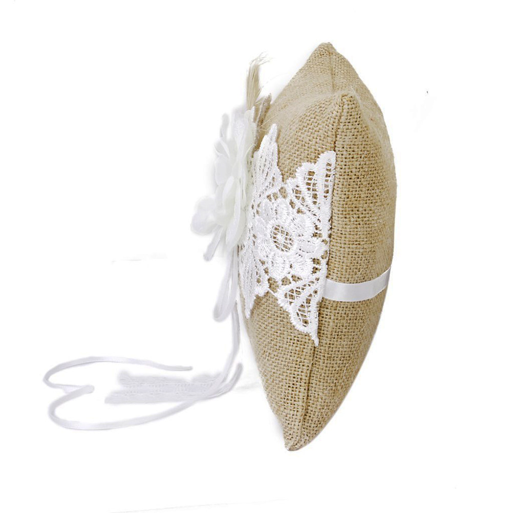 20x20cm Jüt Düğün Yüzük Yastığ - Ring Bearer Pillow incelemesi ve fiyatı