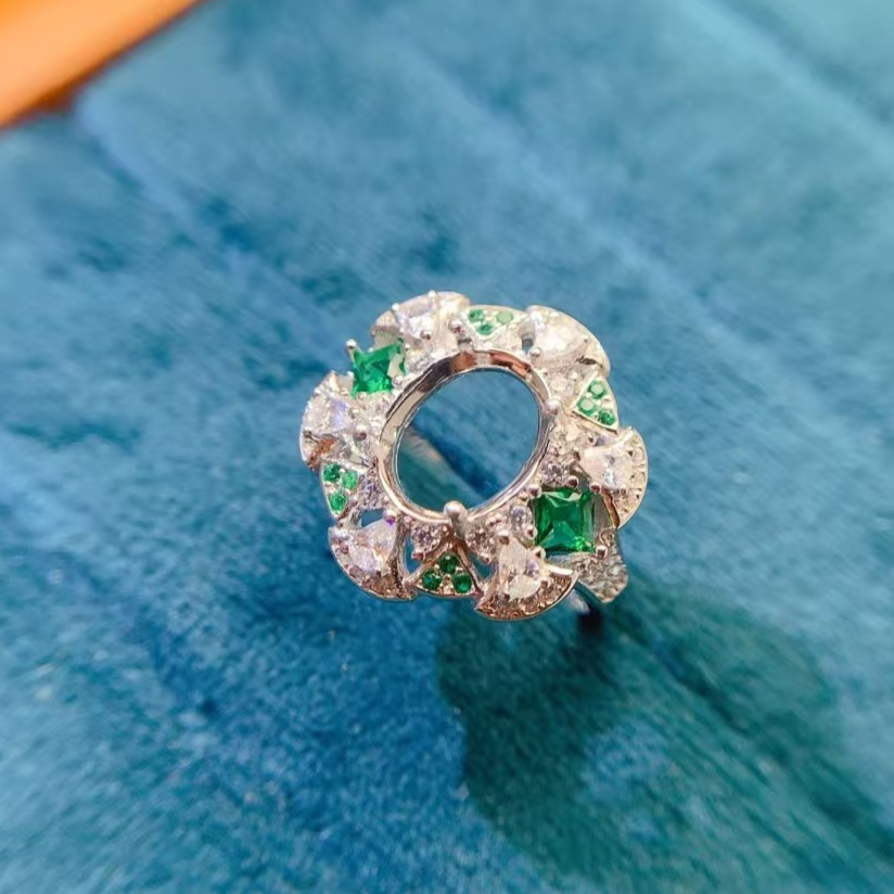 8mm * 10mm 925 Gümüş Yarı Dağı - Supplier Wedding incelemesi ve fiyatı