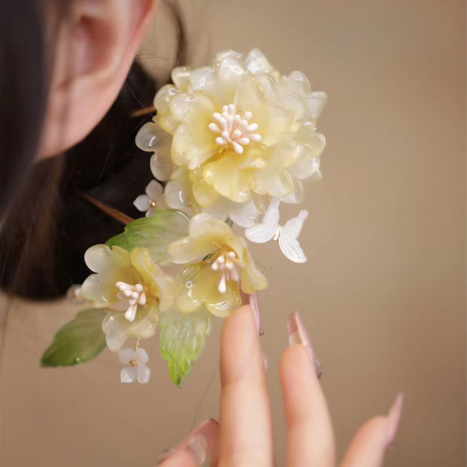 Çiçek U-şekilli saç tokası Çin - Wedding Supply Store incelemesi ve fiyatı
