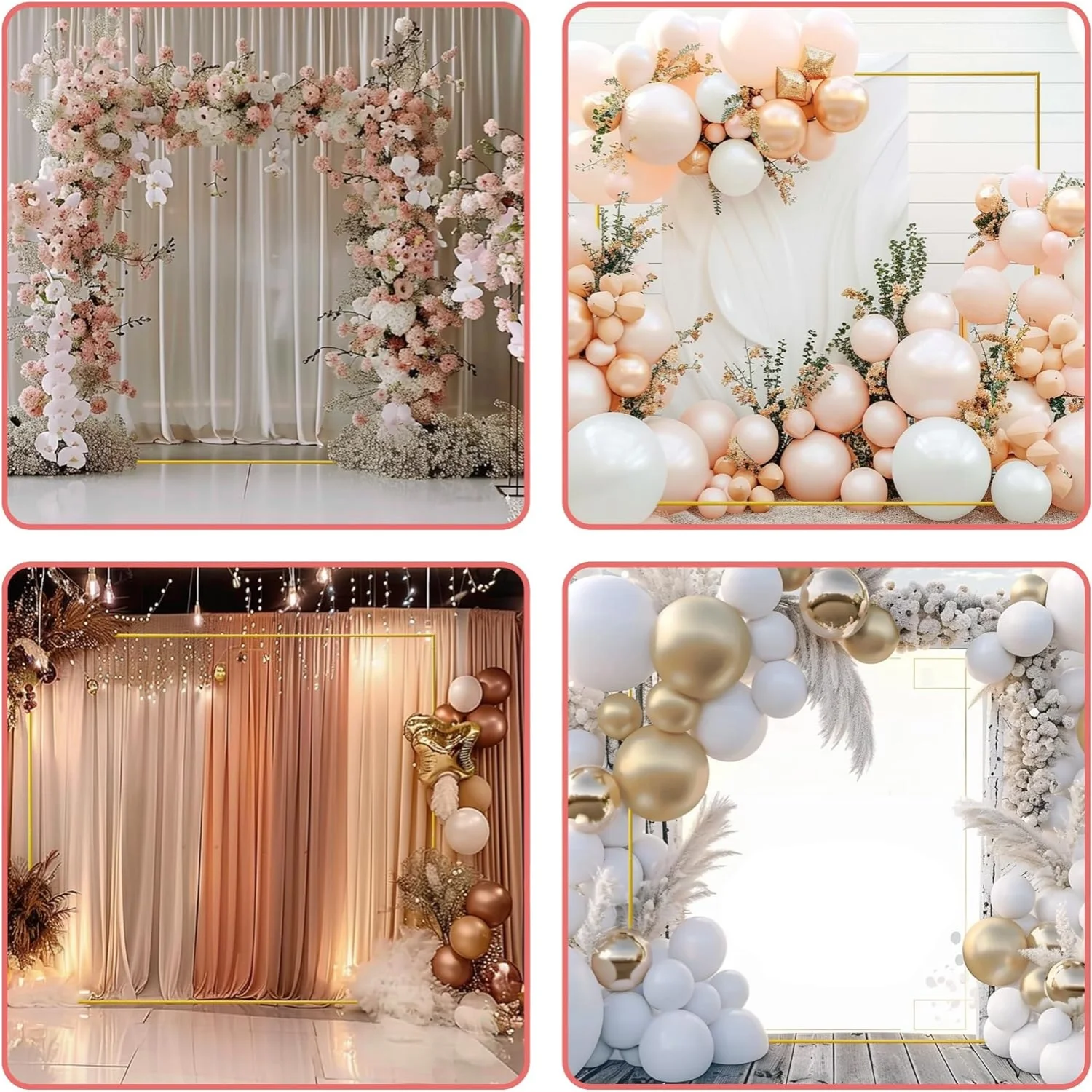 Altın Düğün Kemerler Kare Zemi - Wedding Support incelemesi ve fiyatı